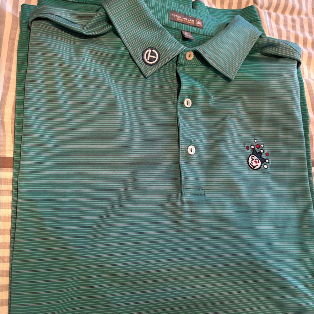Peter Millar Golf Polo Shirt with Embroidered Logo